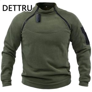 Homens streetwear moletom militar velo inverno zíper pulôver moda masculina sólida solta cordeiro grosso jaqueta roupas masculinas 240202