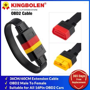 10pcs/lot OBDII 16Pin Extension Cable Vehicle Automobiles OBD2 Male To Female Extend Universal OBD Car Diagnostic
