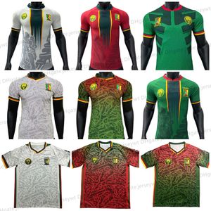 Kamerun Futbol Forması 2024 Afrika Kupası Kamerunya Futbol Gömlekleri Aboubakar Mbeumo Ekambi Maillot de Camerounais Anguissa Onana Wooh Jersey 23 24 Maillot de Foot