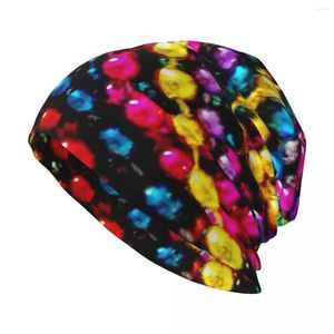 Berets MARDI GRAS BEADS ; Art Deco Print Knit Hat Hiking Vintage Hip Hop Women's Cap Men's