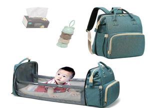 Mommy Bag Bassinet na składany plecak z łóżka dla niemowląt Nowonarodzony podróż plecak wewnętrzny oddychający dla niemowląt koszyka 274J5753349