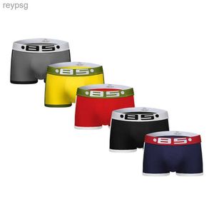 Underpants Mens Boxers Shorts Young Trend Solid Letter Fashion Men Underwear Male Sports Party Panties for BS40 YQ240214