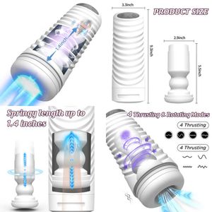 male sex toy Masturbators Men's Fully Automatic Retractable Airplane Cup Holder for Suction and Vibration Penis Exercise Adult Sexual Products Male Masturbator