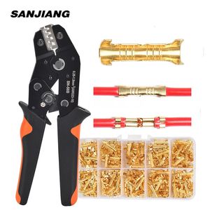 SN58B 284863 Spring Plug Crimping Plier Hand Tool Female Male Wire Connector Terminal Electrical Insulated Assortment Kit 240123