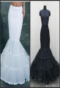 2019 White Fishtail Mermaid Bridal Accessories Petticoats Wedding Dress White Black Bridal Petticoat Slips Accessories Underskirt1845391