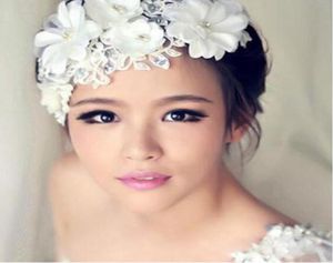 Fashion Flower Bridal Headpiece biżuteria do włosów liście opaski na głowę gałęzi kwiatowej kawałek panny młodej biżuteria Akcesoria 2073115