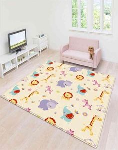 Bebek Play Mat Katlanabilir Sürünme Tersinir Spor Salonu Non Slip Born Yumuşak Oyun Tırmanışı 21081148258928628207