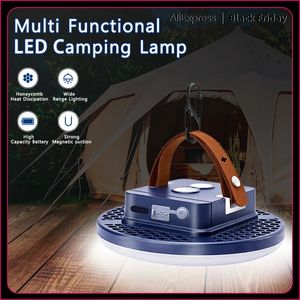 15600 MAH LED Tent Light Rechargeable Lantern Portable Emergency Night Market Light Outdoor Camping Bulb Lamp Flashlight Home 240119