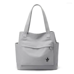 Sacos de cintura 2024 bolsa de ombro feminina simples moda coreanaall-match estilo japonês lona grande capacidade portátil