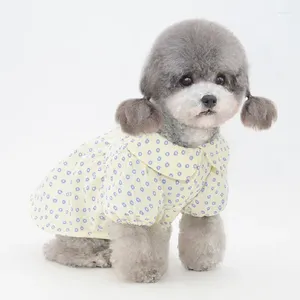 Psa odzież urocza koszula eleganckie ubrania letnie pens pomoran topy bluzka chihuahua shih tzu maltańskie kostiumy