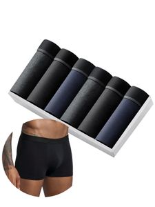 6 pezzi confezione Boxer da uomo Intimo di cotone Mutandine traspiranti Mutande maschili per Boxer sexy Homme Box Gay Slips 240130