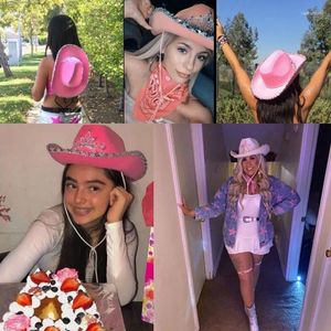 Berets Party Hüte Für Erwachsene Lustige Cowboy Kostüm Erwachsene Frauen Cowgirl Hut Cosplay Dropship