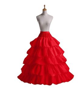 Mode lady pettiskirt 4 hoop 5 lager tyll lång kjol petticoat mjuk bröllop prom kläder underskirt crinoline long petticoat8130844