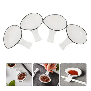 Dinnerware Sets 4 Pcs Chopsticks Saucer Ceramic Fork Holders Simple Cutlery Brackets White Shelves Ceramics