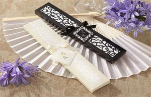 Leque chinês imitando seda em branco, leque de mão para casamento, decoração, acessórios de noiva, casamentos, presentes para convidados, 50 peças por 3270038