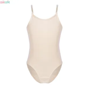 Stage Wear Kids Girls Sleeveless Ballet Leotard Ballroom Training Bodysuit Gymnastics Dancewear Camisole Tank Unitard Jumpsuit