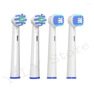 Oral B D100/D12/D12S/D16/D10/P2000/3757/3709 3D beyaz kafalar için Elektrikli Diş Fırçası Nozulları Kapaklarla Değiştirin