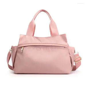 Sacos de cintura simples mulheres crossbody impermeável oxford bolsa de ombro pano 2024 coreano casual versátil portátil