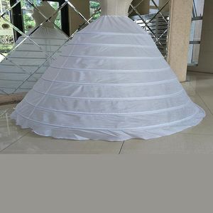 Big Wide 8 Hoops Petticoat Petticoat quinceanera elbise güçlü çelikler Crinoline Crinoline Alt Jupon Mariage CW013985744889