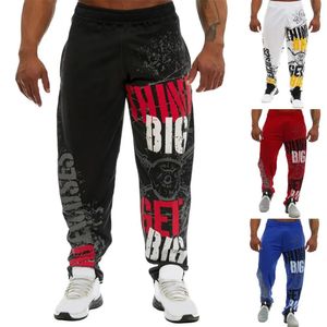 Young Style Casual Sweatpants Men Pants Loose Straight Deep Crotch Digital Printing Jogging Elastic Waist Men Trousers for Gym 240125