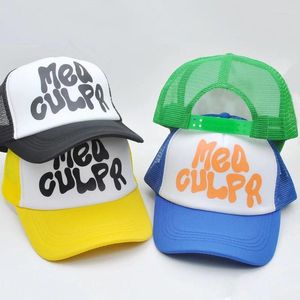 Beralar Yaz Kapağı Erkek Beyzbol Kapakları Örgü Şapkalar Hip Hop Mektubu Cadılar Bayramı Serin Erkekler Kadın Dış Mekan Günlük Güneş Şapkası Unisex Y2K