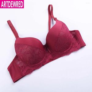 BHs Est Sexy Spitze Push Up Dessous Frauen Unterwäsche Dessous Stickerei Floral Schwarz Rot Blau BH Büstenhalter