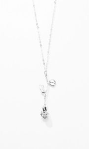 Mode enkla design legering smycken hela flickor fancy rosform legering hänge halsband nya smycken tillbehör valentin gif2715664