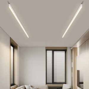 Ceiling Lights Long Strip Surface Mounted LED Linear Lamp Simple Walkway Balcony Bedroom Dining Room Living Room Black White