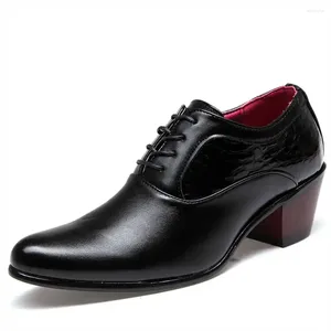 Dress Shoes High Heel Thick Tenis Vintage For Men Formal Occasion Sneakers Sports Outings Expensive Luxe Flatas