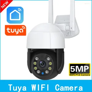 Tuya Speed Dome PTZ IP Camera Outdoor Auto Tracking Wireless WiFi P2P CCTVフルカラーAI検出監視