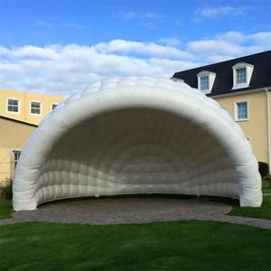 Tenda iglu inflável com cúpula personalizada para palco, 10md (33 pés), luna discoteca, construção de casa com ventilador de inflação contínua