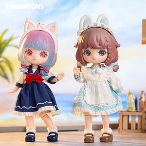 Liroro Summer Island Series Ob11 112 Bjd Dolls Mystery Box Blind Cute Action Anime Figure Kawaii Model Designer Doll Toys 240119