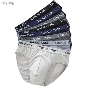 Cuecas 3pcs Modal Men Underwear Briefs Calcinha Masculina Plus Size L-4XL Moda Mens Confortável Quente Sólida Sexy YQ240214