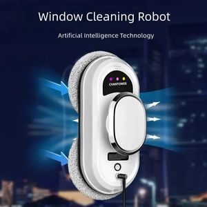 Robot per la pulizia delle finestre intelligente Aspirapolvere elettrico per vetri Limpiacristales Telecomando per la casa 240131