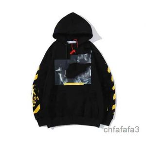 Mens Hoodies Sweatshirts Off Style Fashion Sweater Painted Arrow Crow Stripe Hoodie and Womens T-shirts Offs White Black Ag HLFQ