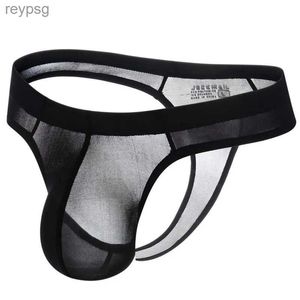 Cuecas calcinha sissy jockstrap ultra-fino gelo seda transparente tanga homens g cordas tangas sexy gay roupa interior calzoncillos hombre deslizamento yq240215