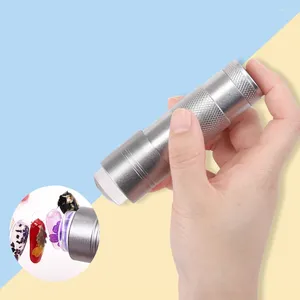Сушилки для ногтей Ручная художественная УФ-пресс-лампа с желейной силиконовой головкой штампа с польским принтом Быстросохнущая