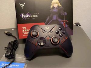 Gamecontroller FlyDiGi Fate Bluetooth Gamepad Direwolf Schwarz 2,4G Wireless 3 Modus Vibrationsgriff für Switch TV Mobiltelefon