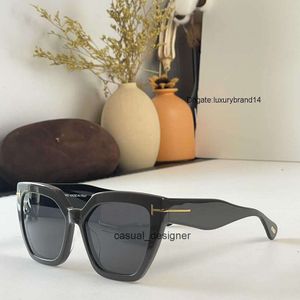 tom ford tf Fashion Cat Eye Vintage Rose Gold Mirror Mens Womans Sunglasses Metal Reflective Flat Lens Tourism Sunglasses Multi-color - style MKHS