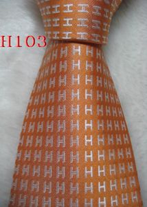 H103 100silk Jacquard المنسوجة يدويًا Men039S Tie Necktie014116697