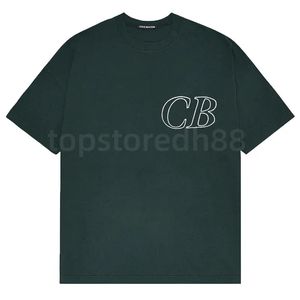 Herr t-shirts cole buxton sommarfjäder lös grön grå vit svart t shirt män kvinnor hög kvalitet klassisk slogan tryck topp tee med tagg 748