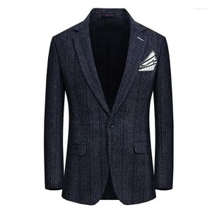 Men's Suits 2024 Foreign Trade High-end Young And Middle-aged Fertilizer Plus Size Casual Fashion Gentleman Business Slim Suit Jacket