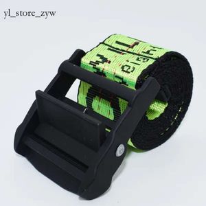 Off White Belt Fox Nowy moda luksusowa kobieta walczy z żółtym białym pasem OW Paski 200 cm płótna pasa regulowana dla mężczyzn i damskiego paska sportowego 4619