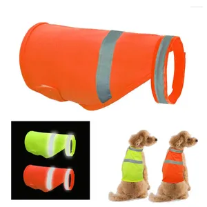 Abbigliamento per cani Gilet di sicurezza riflettente ad alta visibilità per animali domestici Giacca traspirante Gilet per cani per lavori all'aperto Camminando