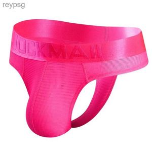 Trosor trosor sexiga män underkläder jockstrap t-back thongs g-strängar tangas mens bikini kort nylon nät snabbt torrt som eller badkläder yq240215