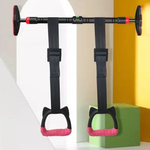 Home Gym Pull Up Door Horizontal Bar Fixed Wall Hanging Fitness Ring With Adjustable Straps Exercise Sport Workout Equipment 240127