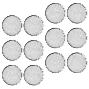 Louça 12 Pcs Tampa de Broto de Aço Inoxidável Tampa de Malha de Brotação Portátil para Tampas de Frasco de Pedreiro Tampas de Boca Larga Frascos Versáteis Filtro