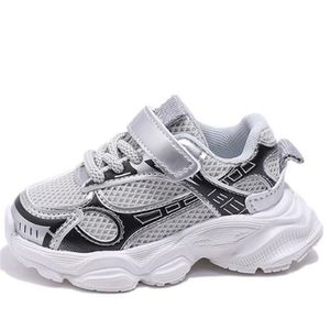 2024 Spring New Children's Shoes Girl's Mixed Color Mesh Shoes Breathable Light Non- Slip Middle and Small Boys' Sports Shoes