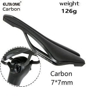 Elitaone Bicycle Sadel 245139mm Ultralight 126G Mtbroad Bike Front Seat Mat Carbon Rail 77mm 240131