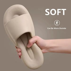 Moln Soft Eva Slipers Couples Home Outdoor Slipper Summer Beach Sandaler Män flip flops kvinnor sovrum tjocka bottenskor 240131